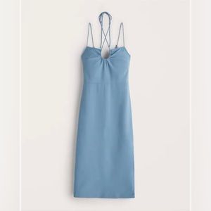 Abercrombie Strappy Halter Midi Dress Size S